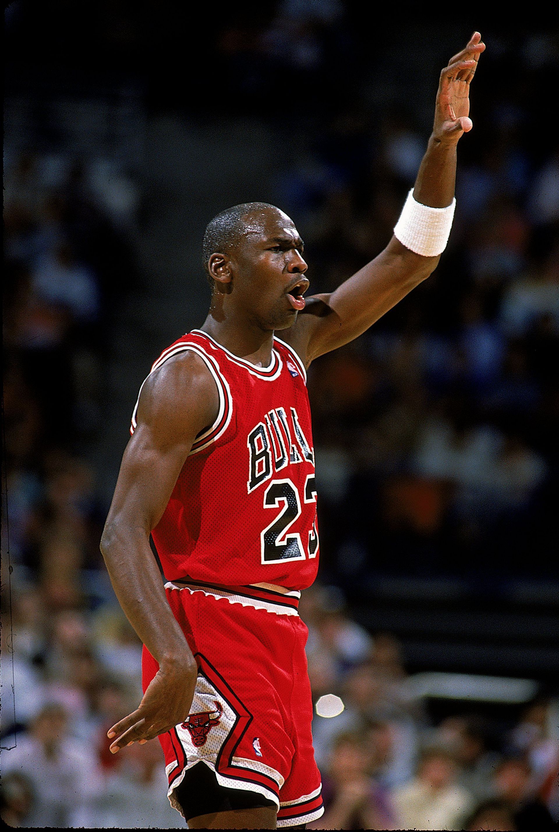 Michael Jordan这小胶印儿球衣迈克尔乔丹每日一mj