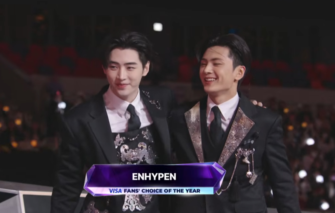 2025 MAMA FANS' CHOICE OF THE YEAR：ENHYP