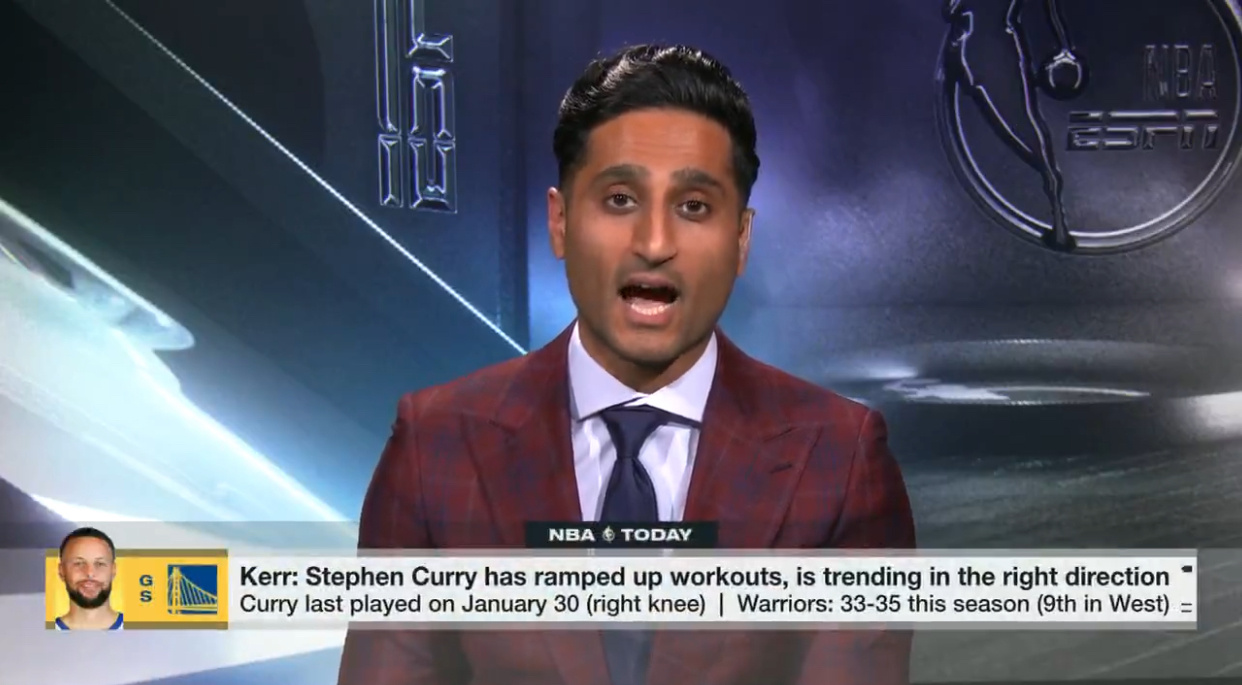 shams：库里已加强个人训练，勇士管理层乐观估计三月底库里有复出打球的可能性！