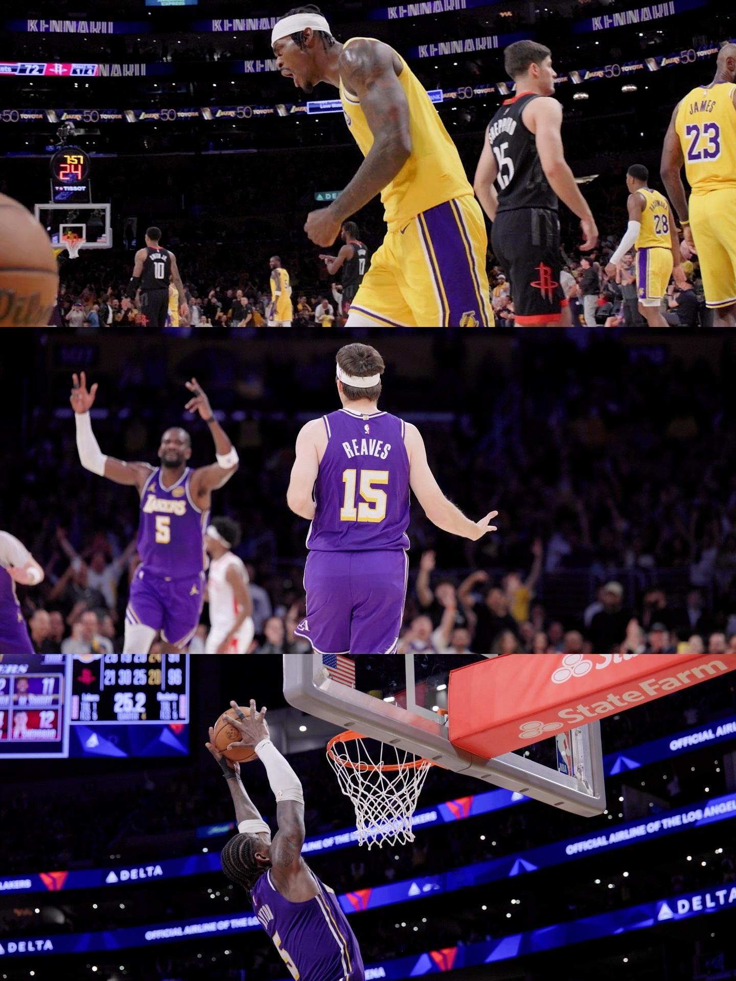 湖人摄影师更新First Round Frames湖人vs火箭nba季后赛