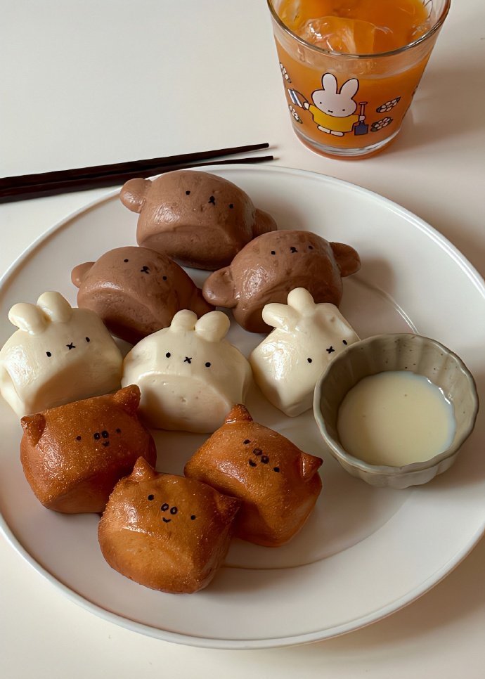 一些可爱发面馒头 
