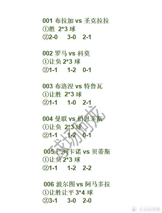 周一六场主任赛事安排。今晚兄弟们洗脚城出发。今晚消费主任买单！葡超法乙英超今日足