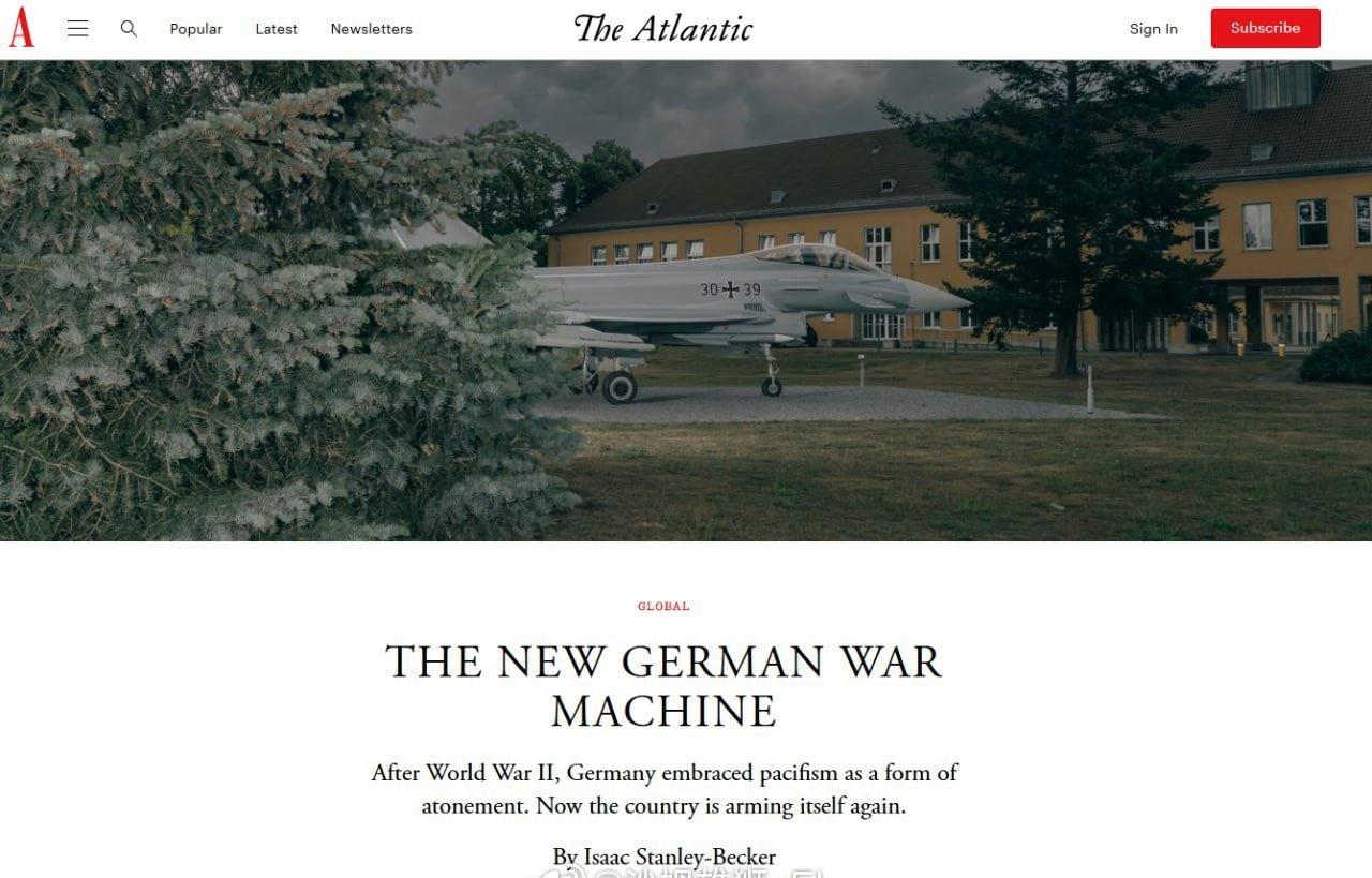 德国联邦国防军军官克里斯蒂安·弗洛伊中将声称，美国国防部目前已断绝与德国国防部的