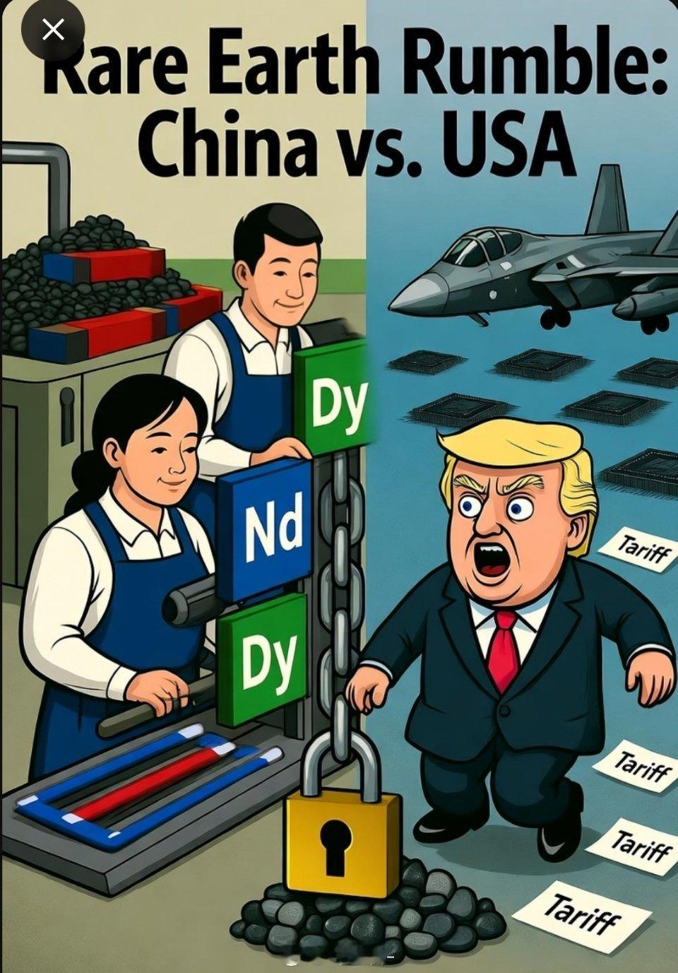 美国内政部长称中国遏制稀土命脉现实就是：中国从从容容游刃有余，特朗普匆匆忙忙连滚