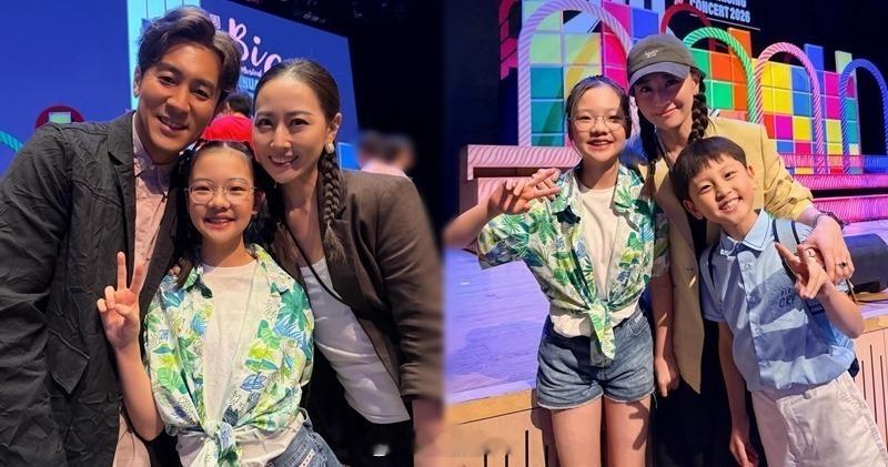 【明報即時】譚俊彥子女遺傳演藝世家基因 演出學校音樂會表現淡定 譚俊彥與太太任祉