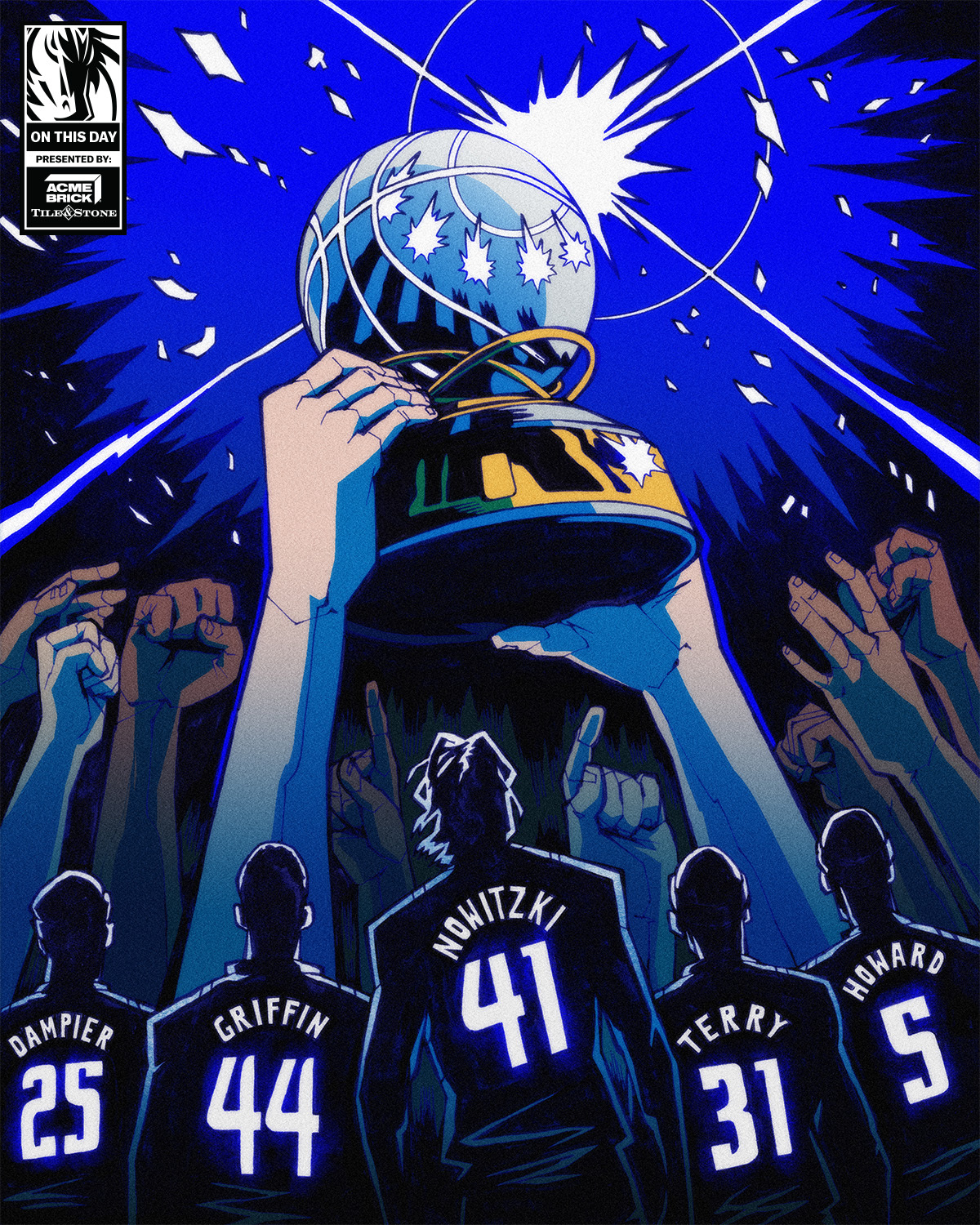 2006年的今天小牛成为西部联盟冠军，球队历史上首次闯入NBA总决赛。