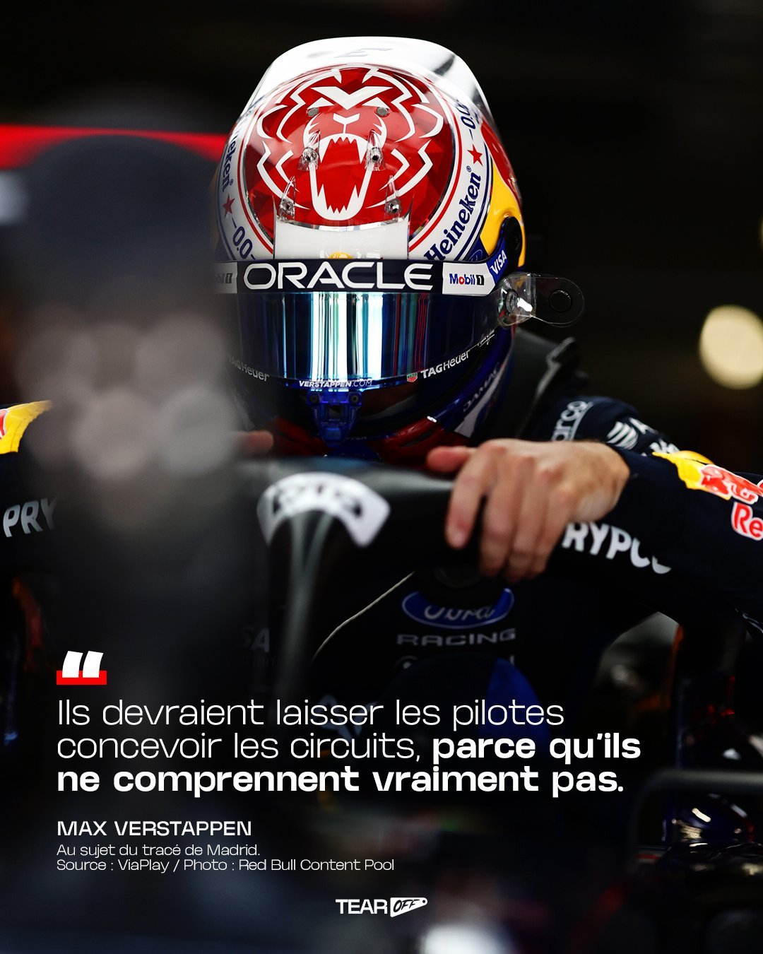 F12026F1西班牙大奖赛诺里斯马德里杆位 维斯塔潘在马德里站排位赛后，面对多