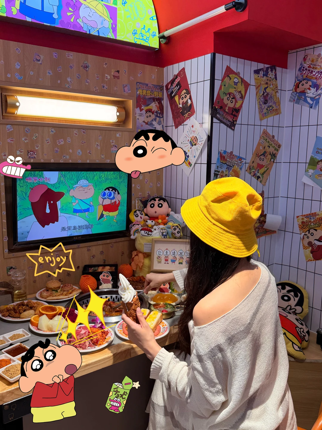 不在韩国！！在榆次！蜡笔小新i人自助🟨