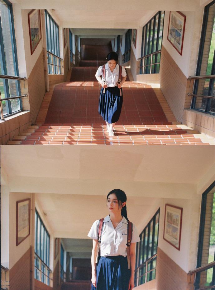 周洁琼青春疼痛文学女主脸周洁琼好有故事感的脸周洁琼的脸真的太适合青春故事！校服造