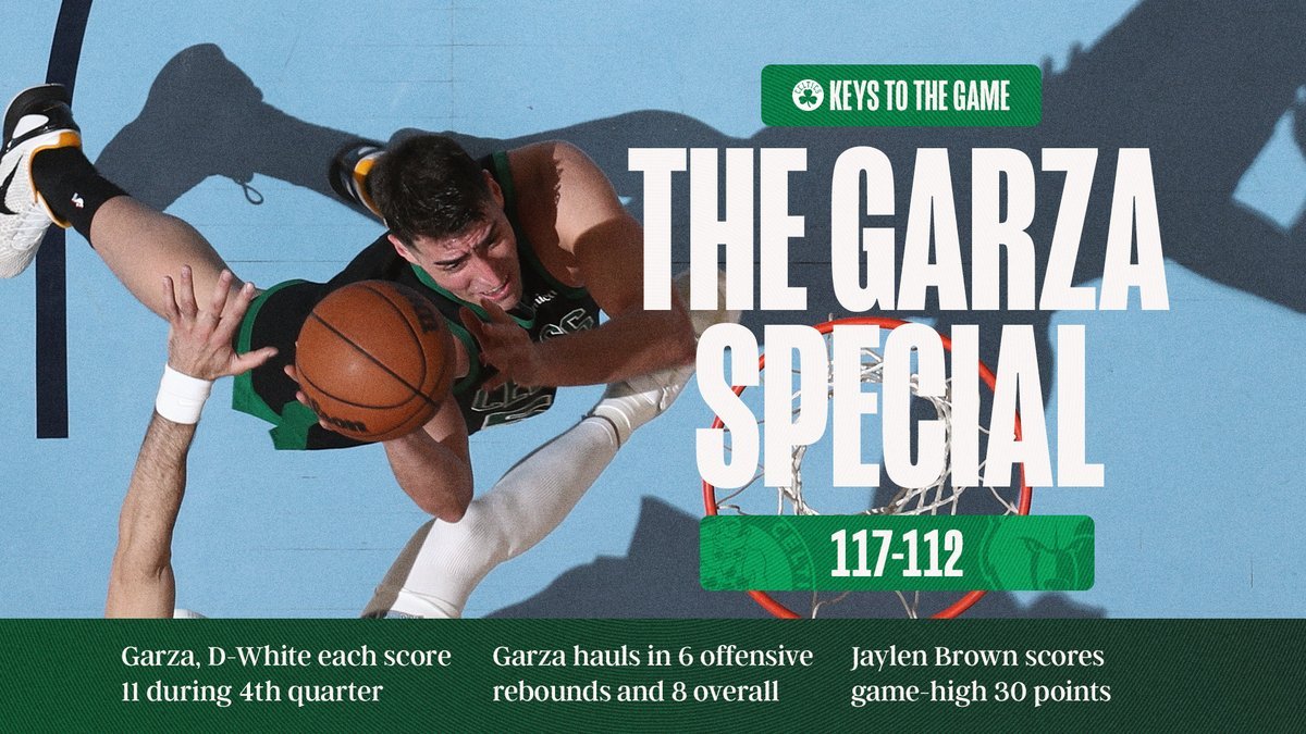 加尔扎和怀特第四节的关键表现帮助我们拿下胜利！✌️波士顿凯尔特人 ｜Differ