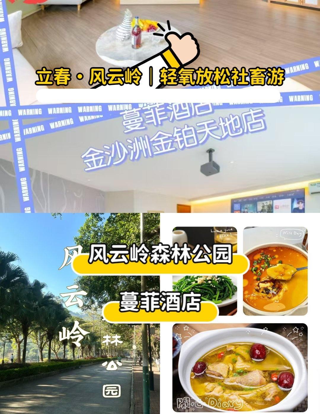 ❄️立春·风云岭｜轻氧放松社畜游
📍广州 
🏨【蔓菲酒店金沙洲金铂天地店｜4