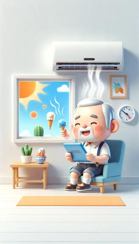 1. 降温“双保险”别硬扛
室温超过30℃时，务必开空调或风扇。空调设26-28