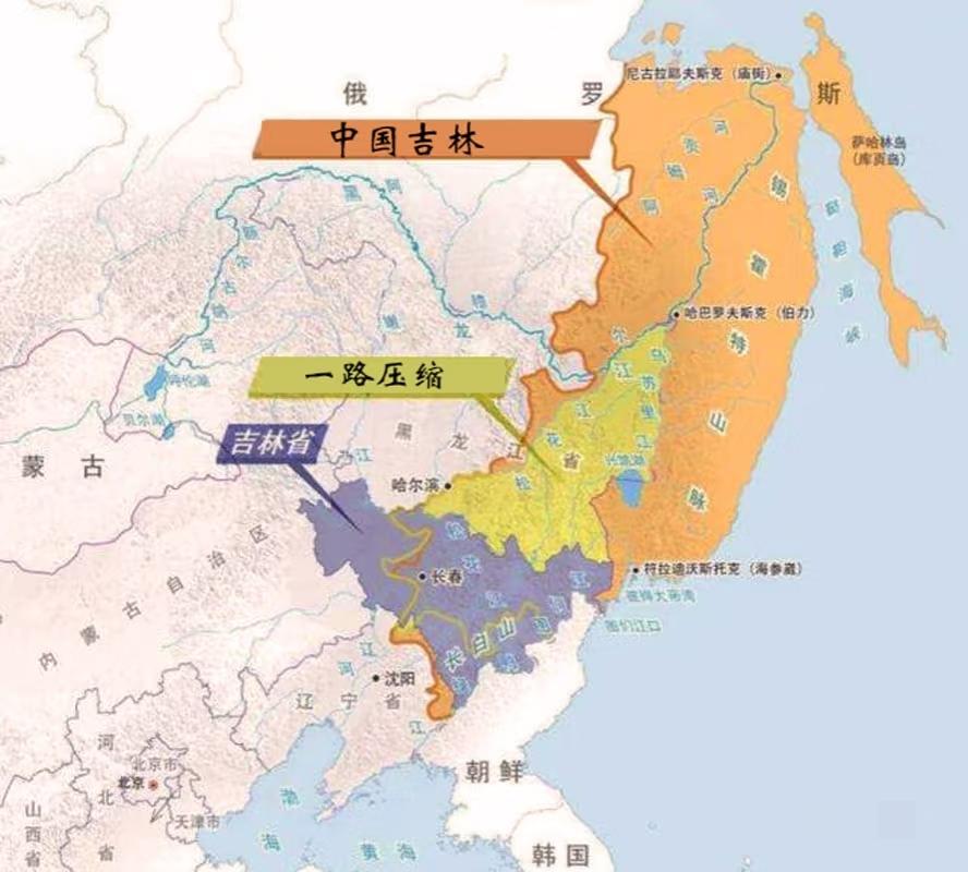 吉林，中国最大的沿海省到内陆省的退变[笑哭]我们丢失的外东北是黑土和原始森林，极