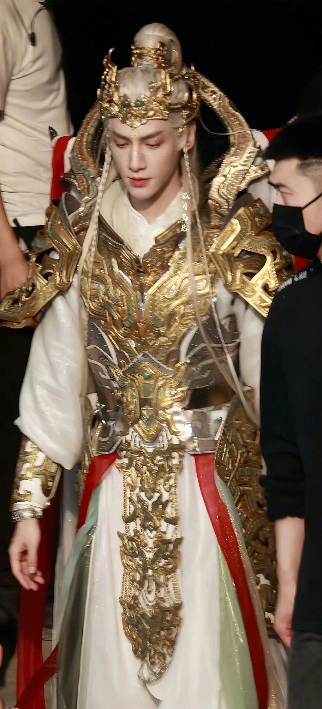 水龙吟路透路透，一般人还真撑不起这么华丽的妆造，很容易被衣服喧宾夺主，罗云熙消化