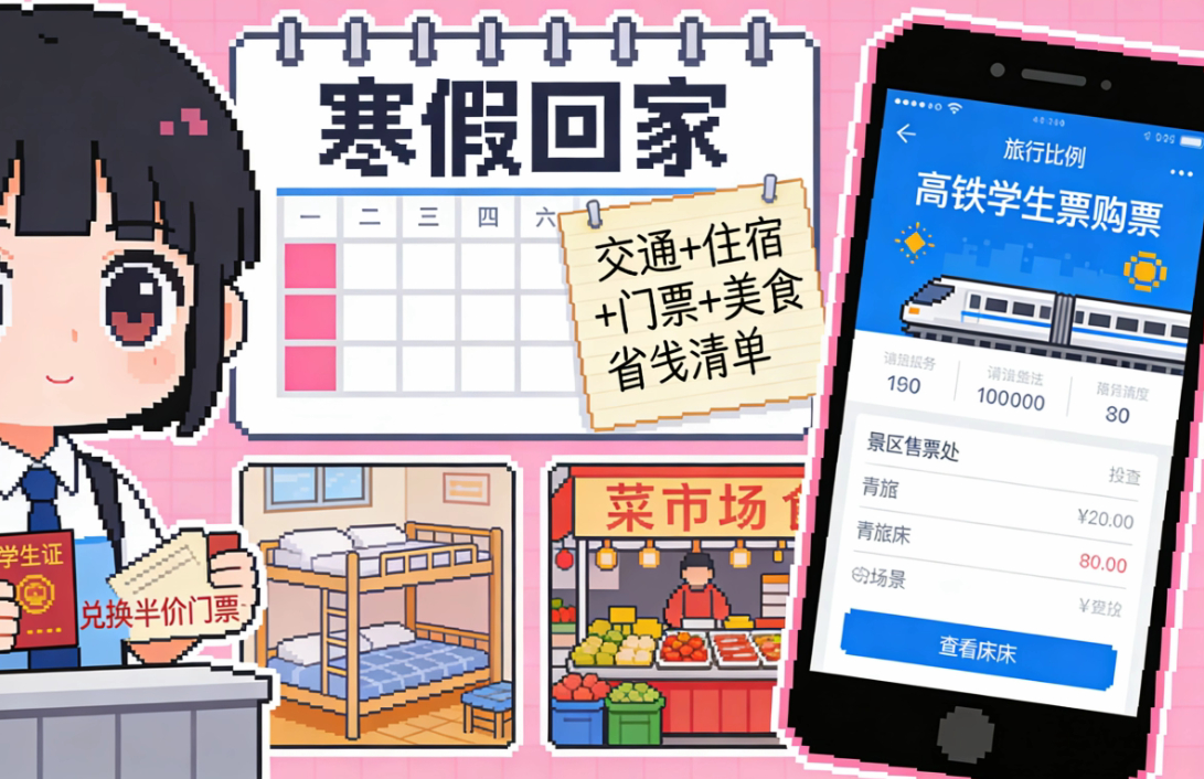 学生党寒假旅行省钱清单寒假不打烊学生党寒假穷游攻略 寒假回家，如果想出去玩，这份