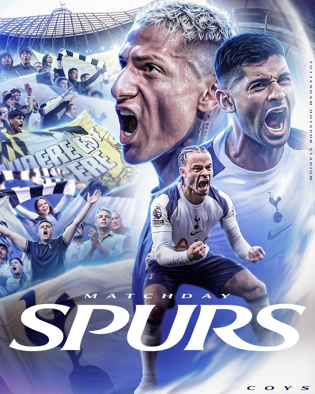 IT’S MATCHDAY ✊🆚 诺丁汉森林🏟️ 热刺大球场🏆 英超⏰🇨