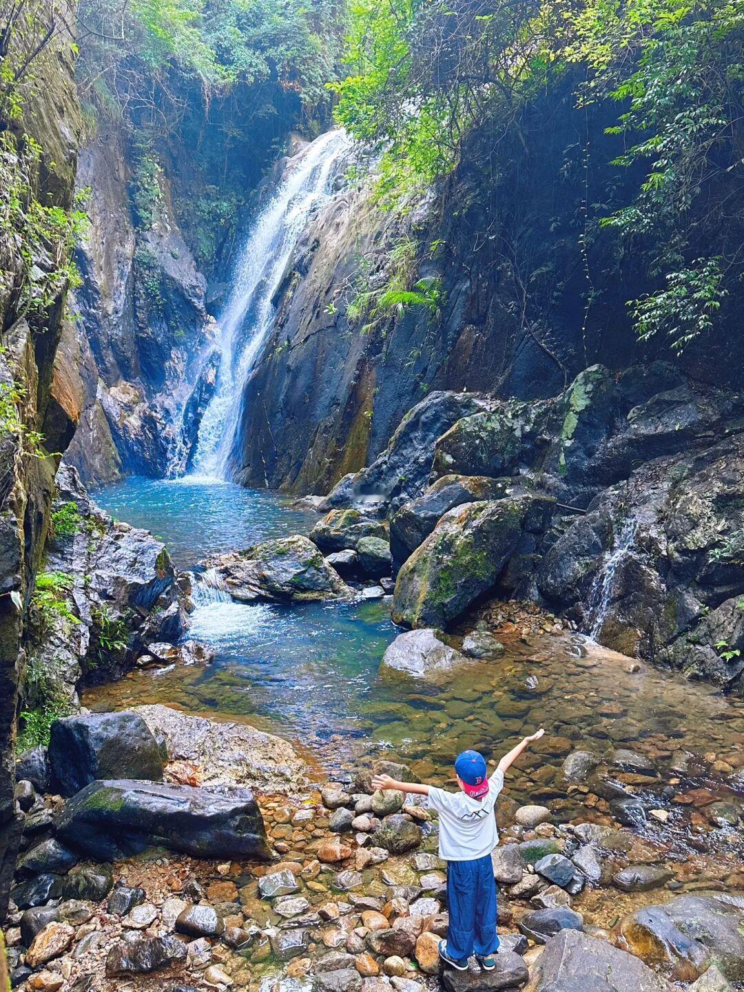 极少人知道的原生态森林公园🌲一路瀑布溯溪