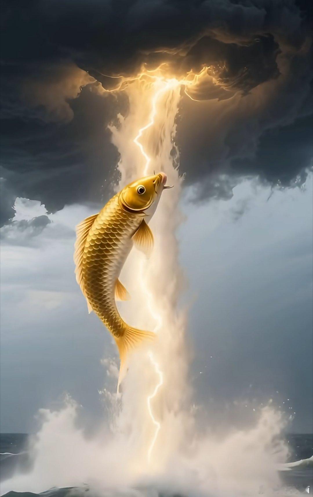 任何人的成功，必要经过雷霆洗礼，方能化龙。不受天磨非好汉，不经打击老天真。金鳞岂