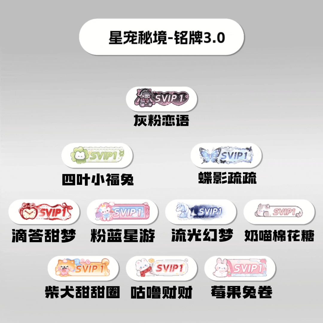这一期铭牌每一款都很美！！忍不住都收了 