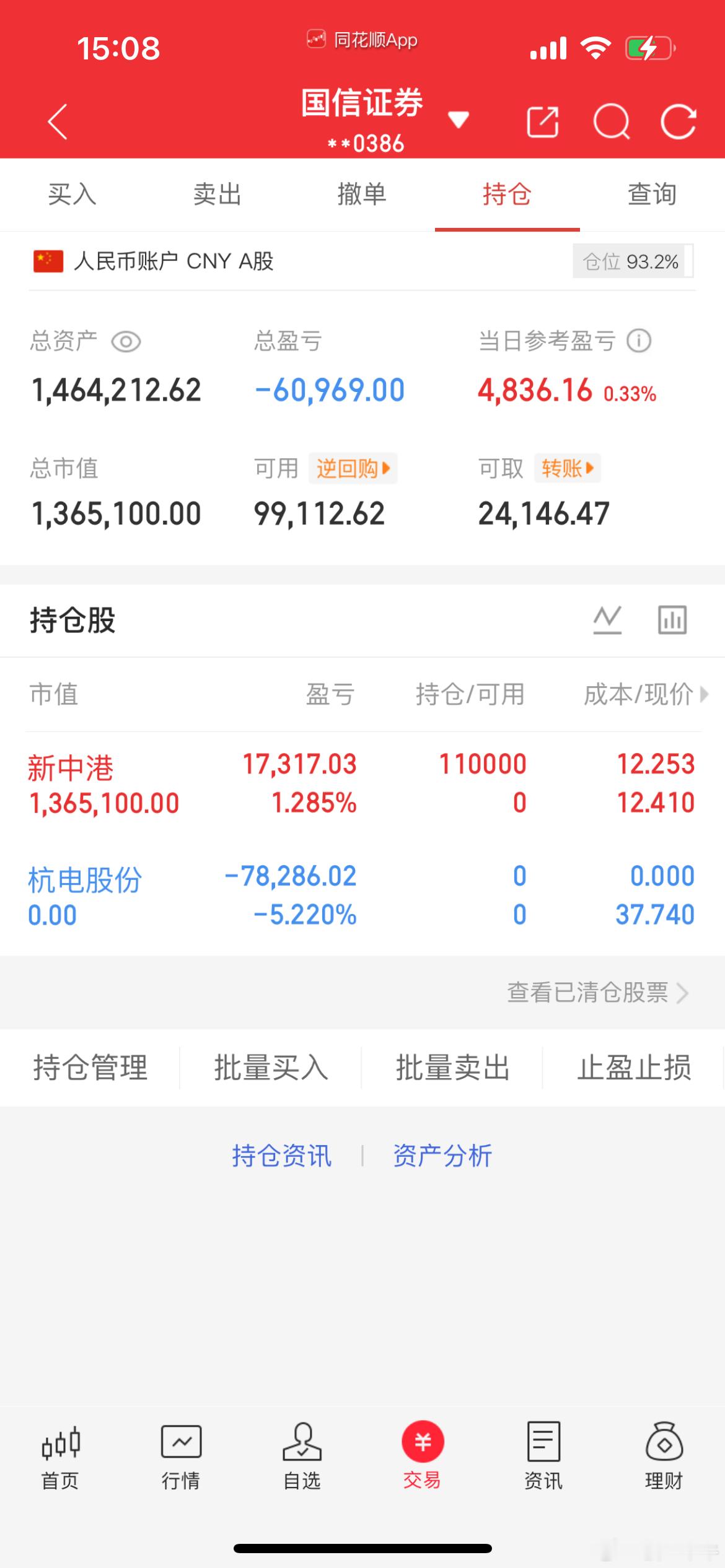 9月23日收盘记录成长蜕变，本金100w，挑战在股市一年翻8倍（第 37 天）！