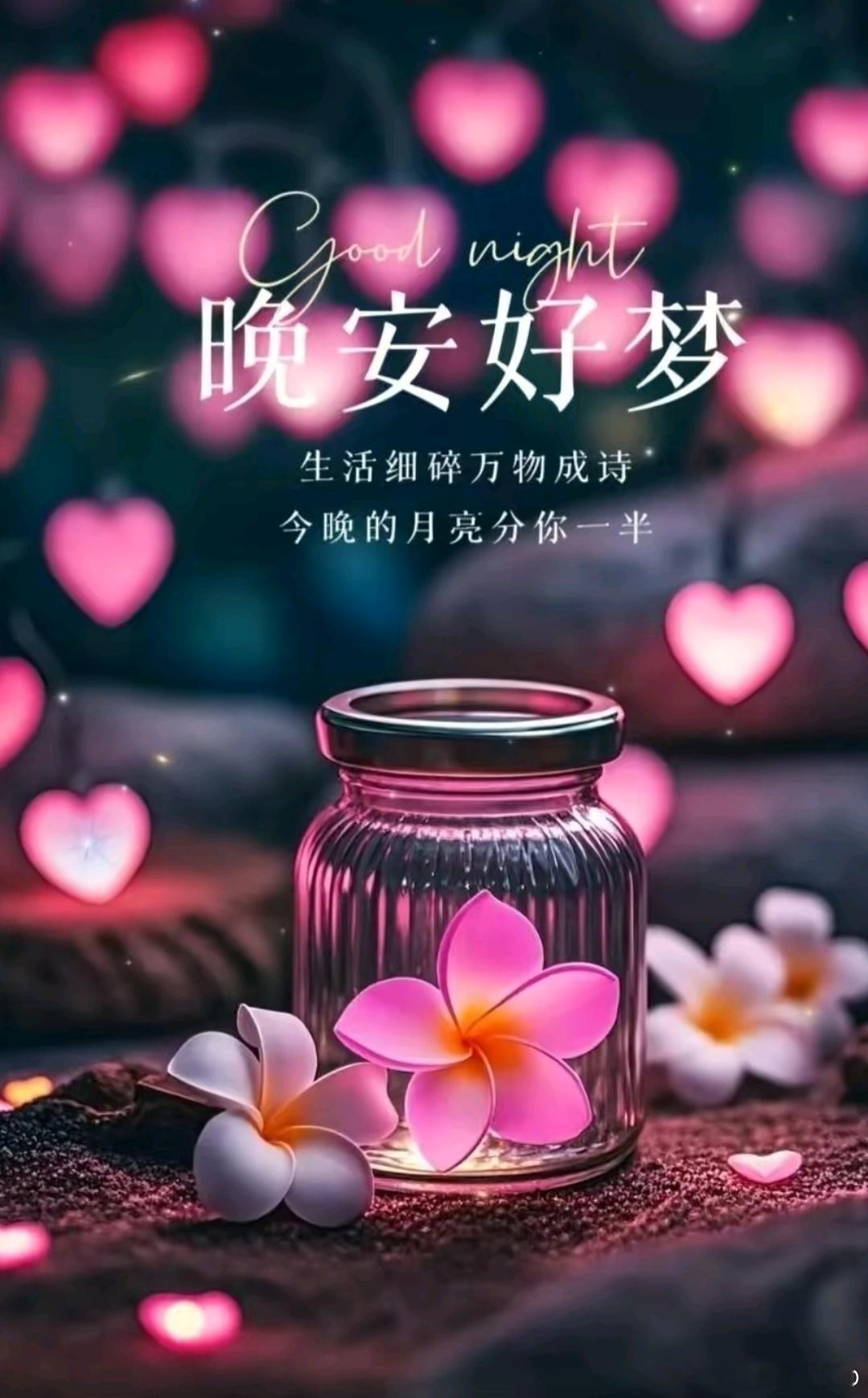 晚安 ⚚⚚心怀要放宽，精神要放松，压力要放减，睡眠才安然，给自己创造一个美好的心