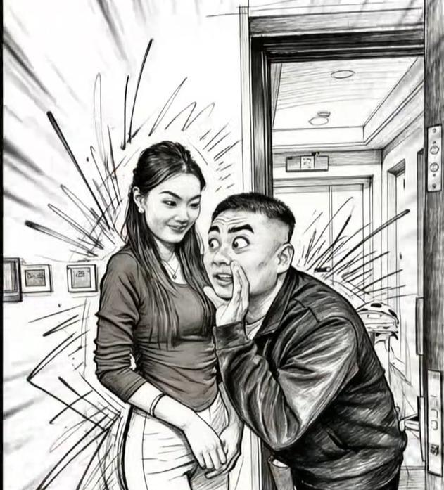 “果然不是一家人不进一家门！”一对夫妻出门逛街，途中下起雨来，夫妻俩没带雨伞，于