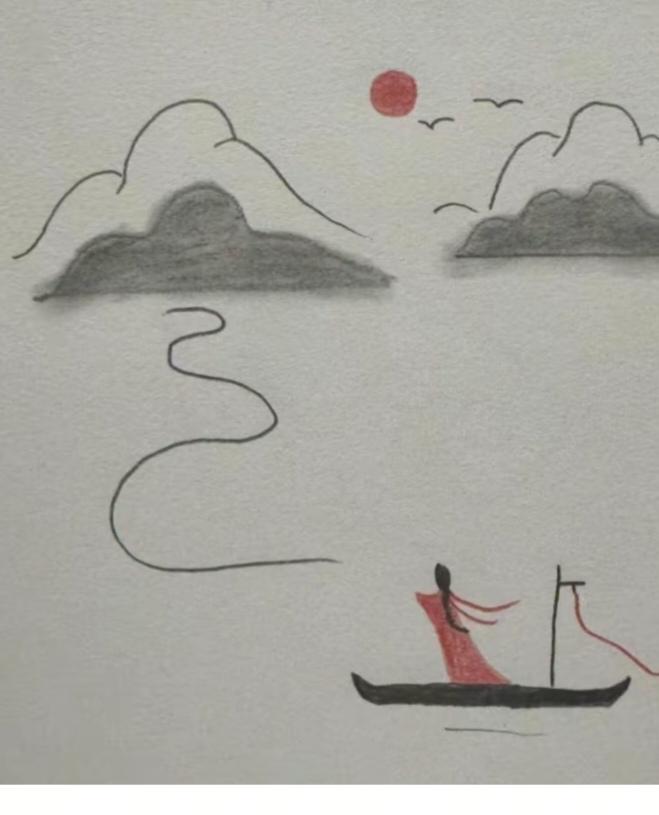 〔欣赏图片〕给画面补充完整。