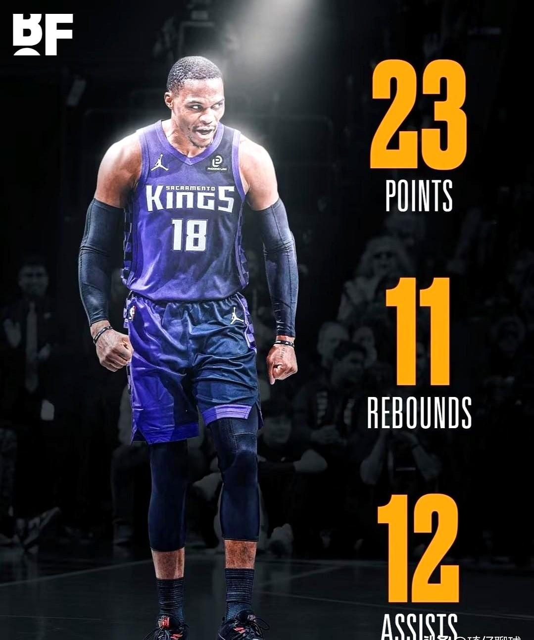 37岁，23分11篮板12助攻，全场0失误。

今天国王打公牛，穿着18号球衣的