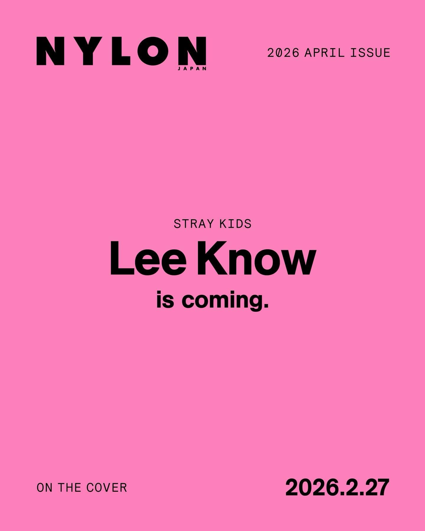 NYLON Japan 2026.04月刊封面预告：李旻浩 Lee Know x