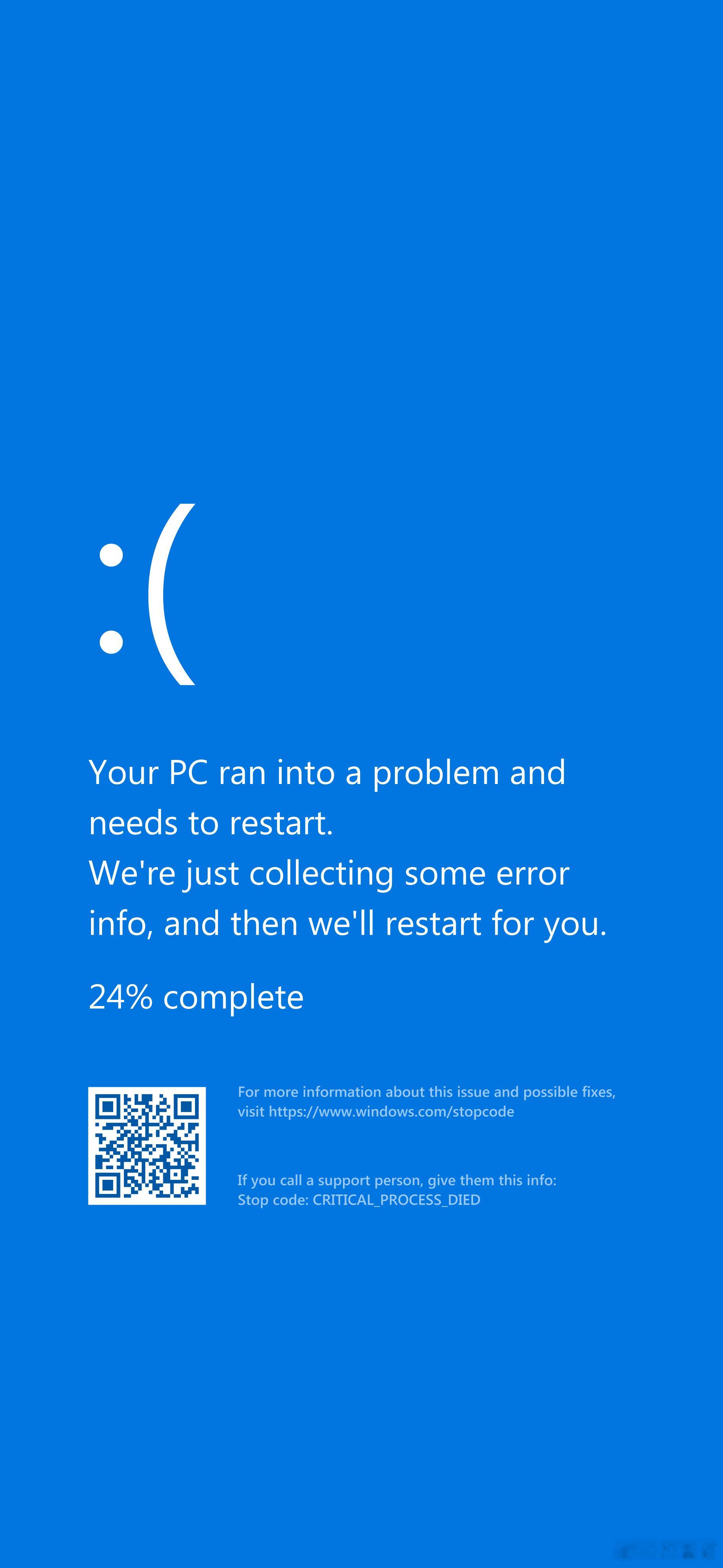 Windows蓝屏壁纸 ​​​