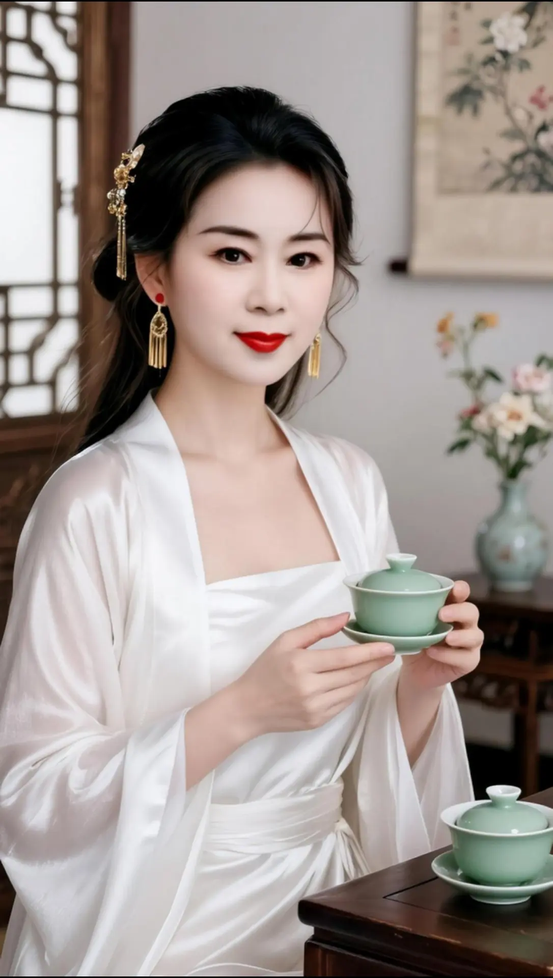 AI中式茶韵照 ai创作