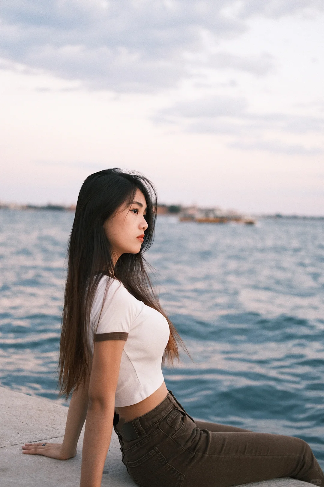 🇮🇹落日下的威尼斯海边