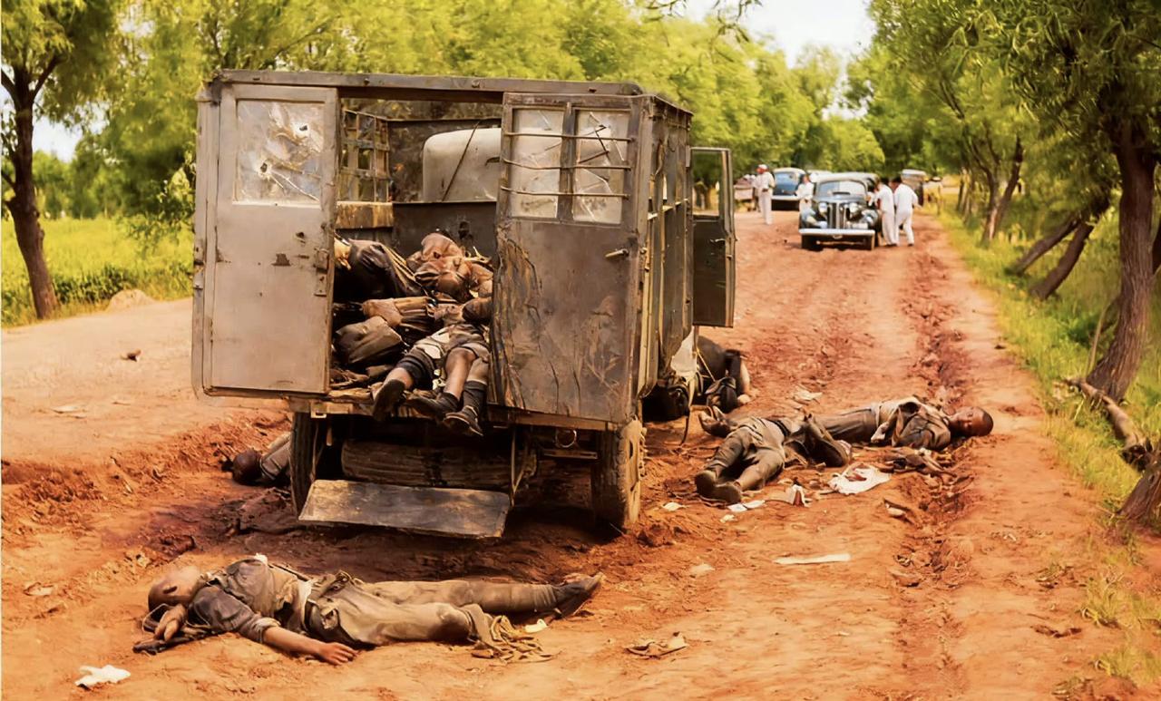 这张照片记录了1937年“七七事变”后，北平南苑战役中一段极其惨烈的历史瞬间。