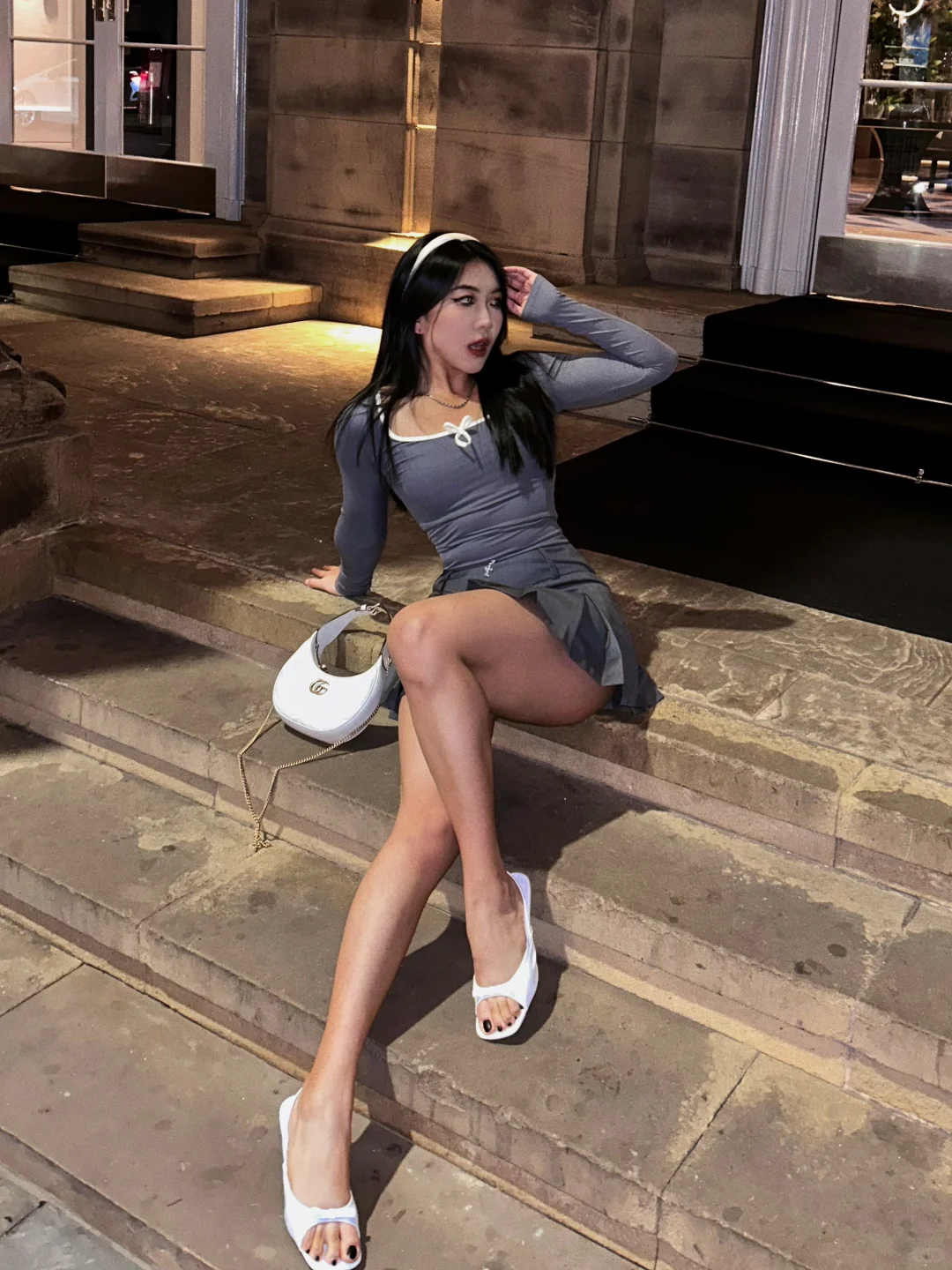 硬拉100kg做组的腿穿百褶裙居然😨