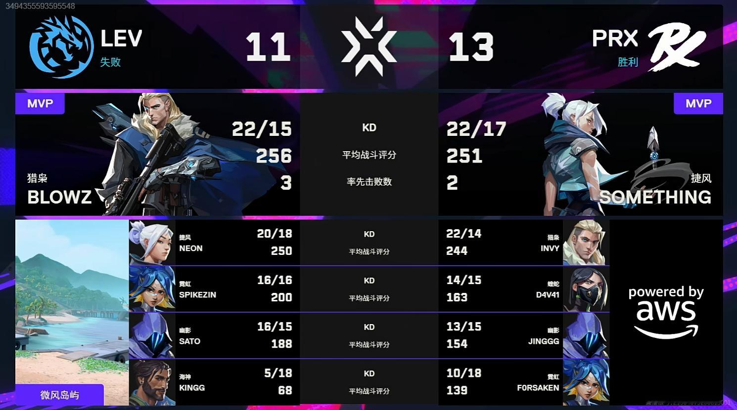 2026VCT伦敦大师赛 | PRX 2-1 LEV图三微风岛屿，PRX 13: