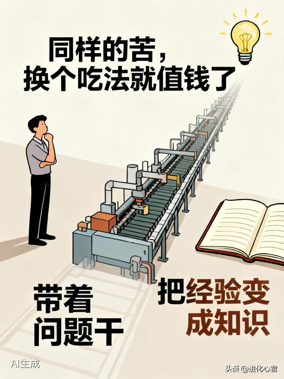 同样的苦，换个吃法就值钱了

我不是让你辞职，不是让你不干活。
 
我说的是：在