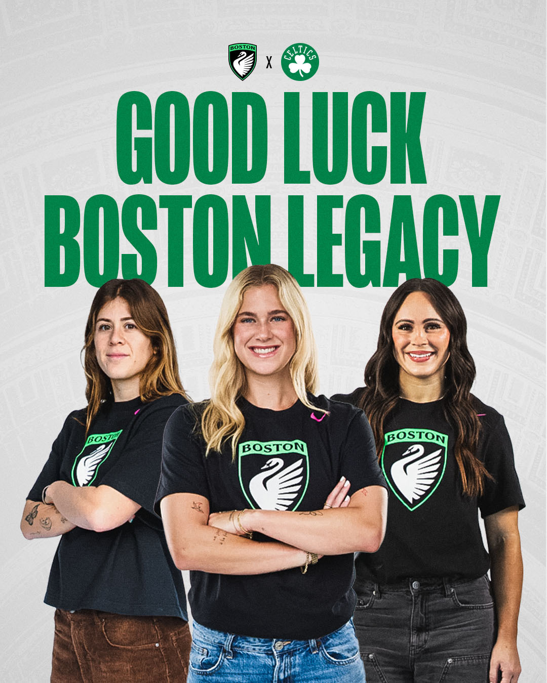 今天是波士顿足球界的大日子 ⚽️祝你们的首个赛季好运，波士顿传承女足队！波士顿凯