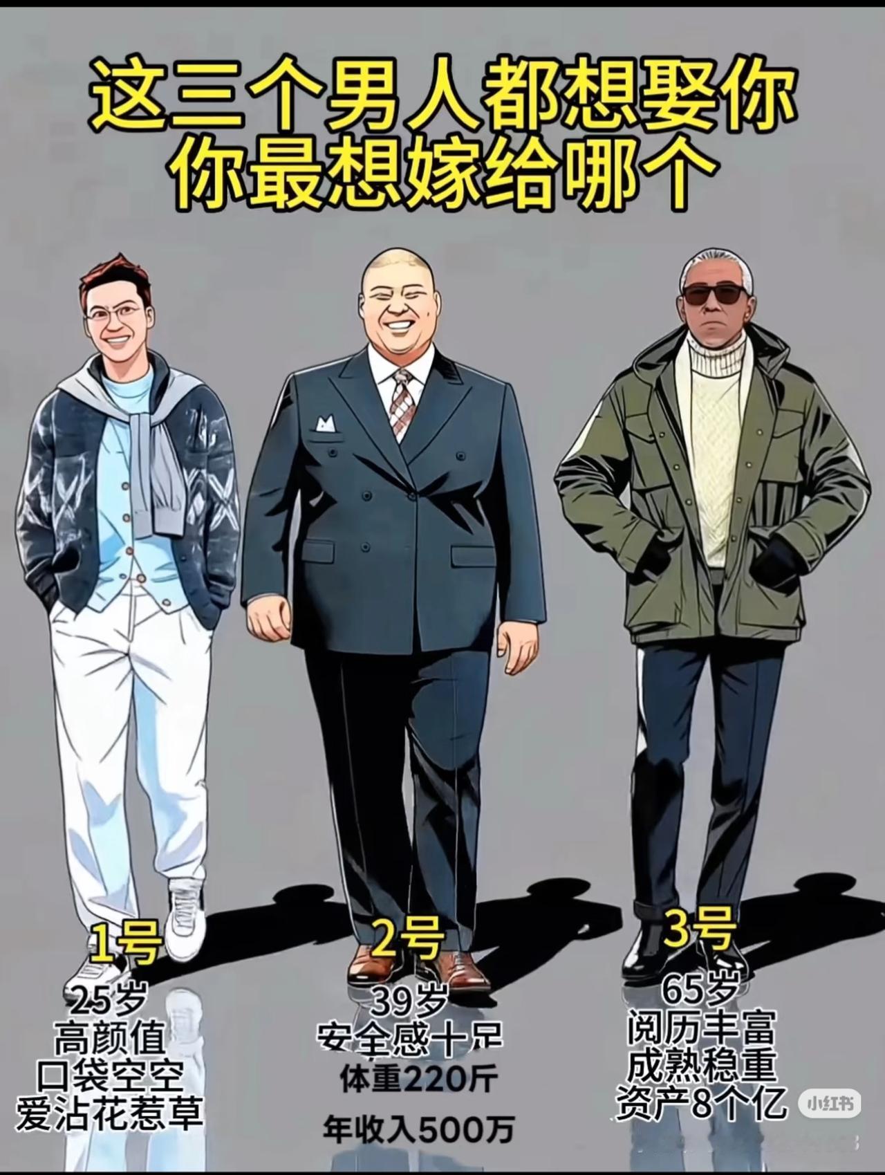 这三个都想娶你，怎么办？