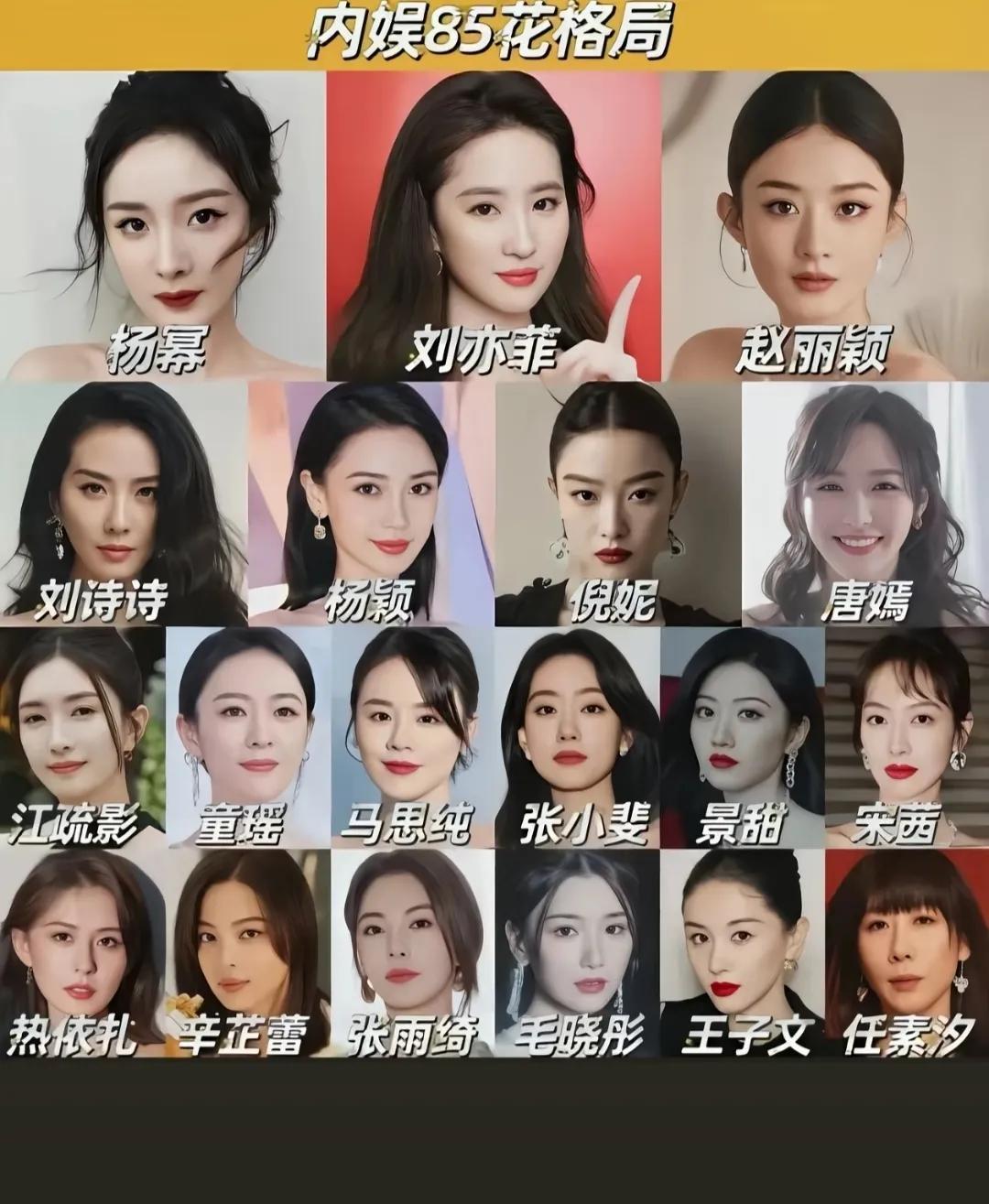 你觉得还缺谁？

都是80小花

感觉还挺全的

就是任素汐算是小花吗