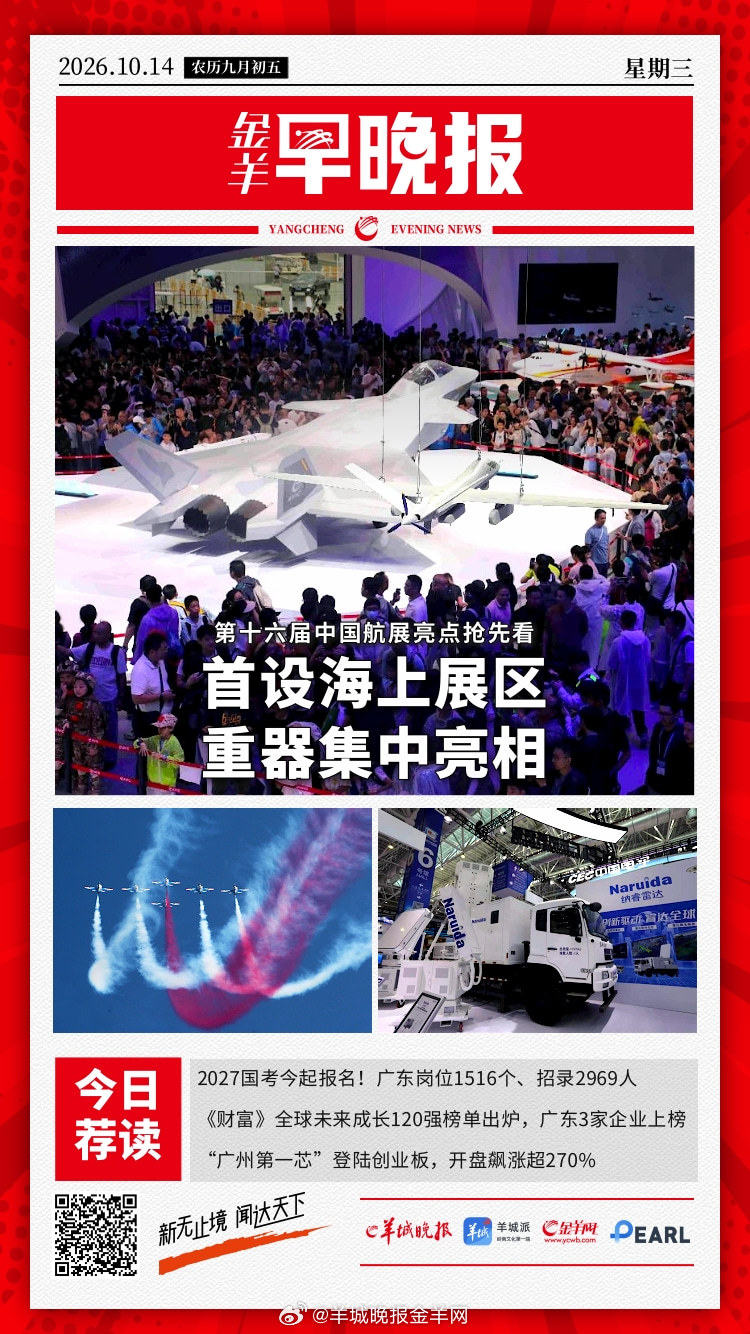 #金羊早晚报# 首设海上展区、自研重器集中亮相，第十六届中国航展亮点抢先看 20