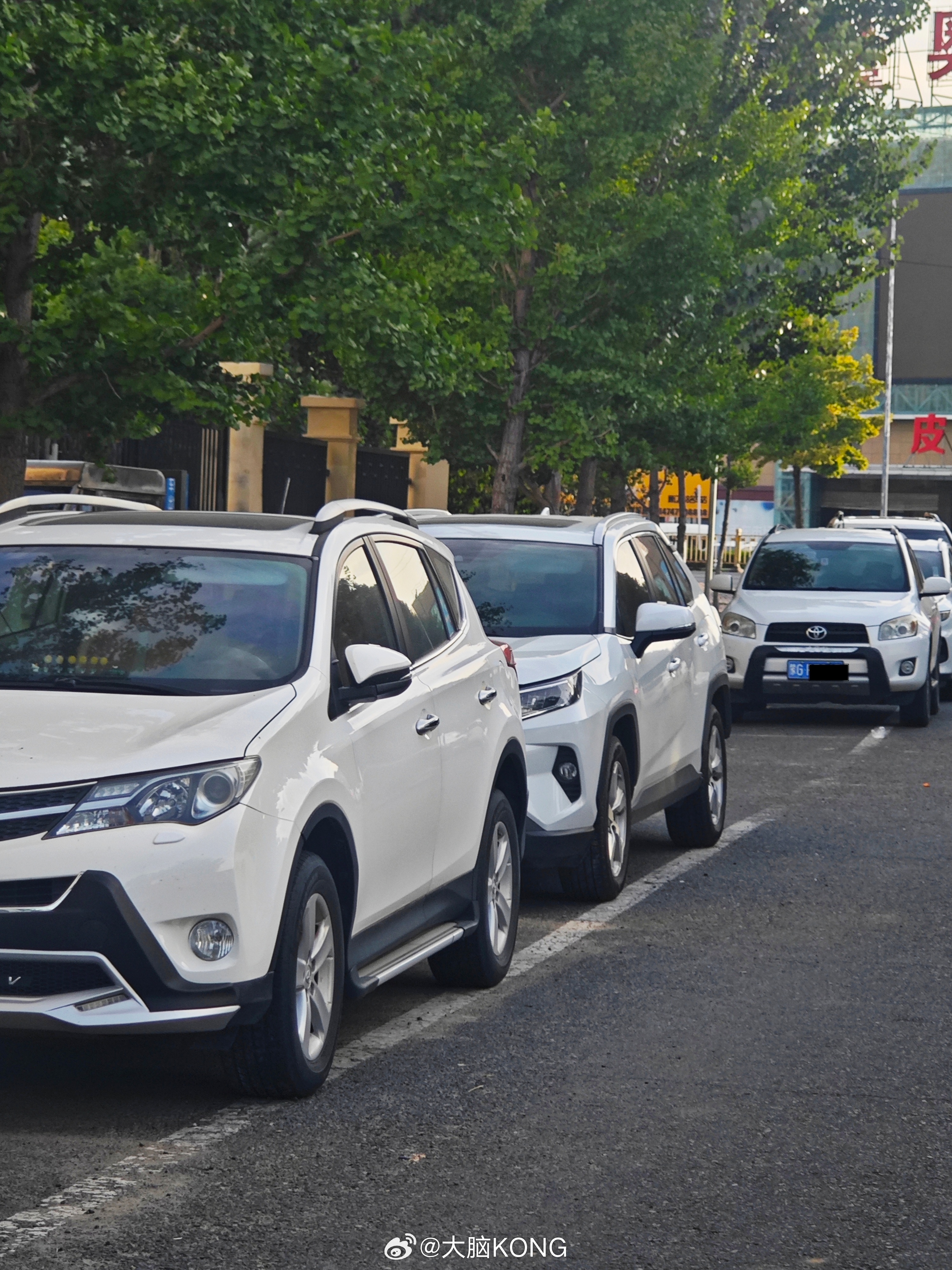 故意还是巧合？白色RAV4祖孙三代停在了一起。rav4rav4荣放