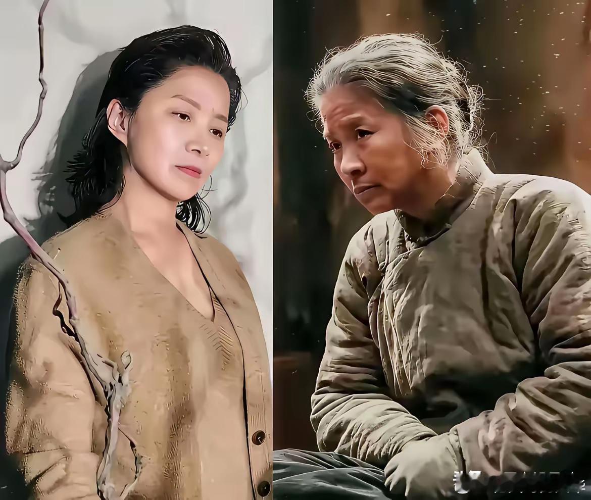 迟蓬实际年龄才64岁，为了角色，不得不“扮老”，而且还把大脚妈这农村老大妈演绎了