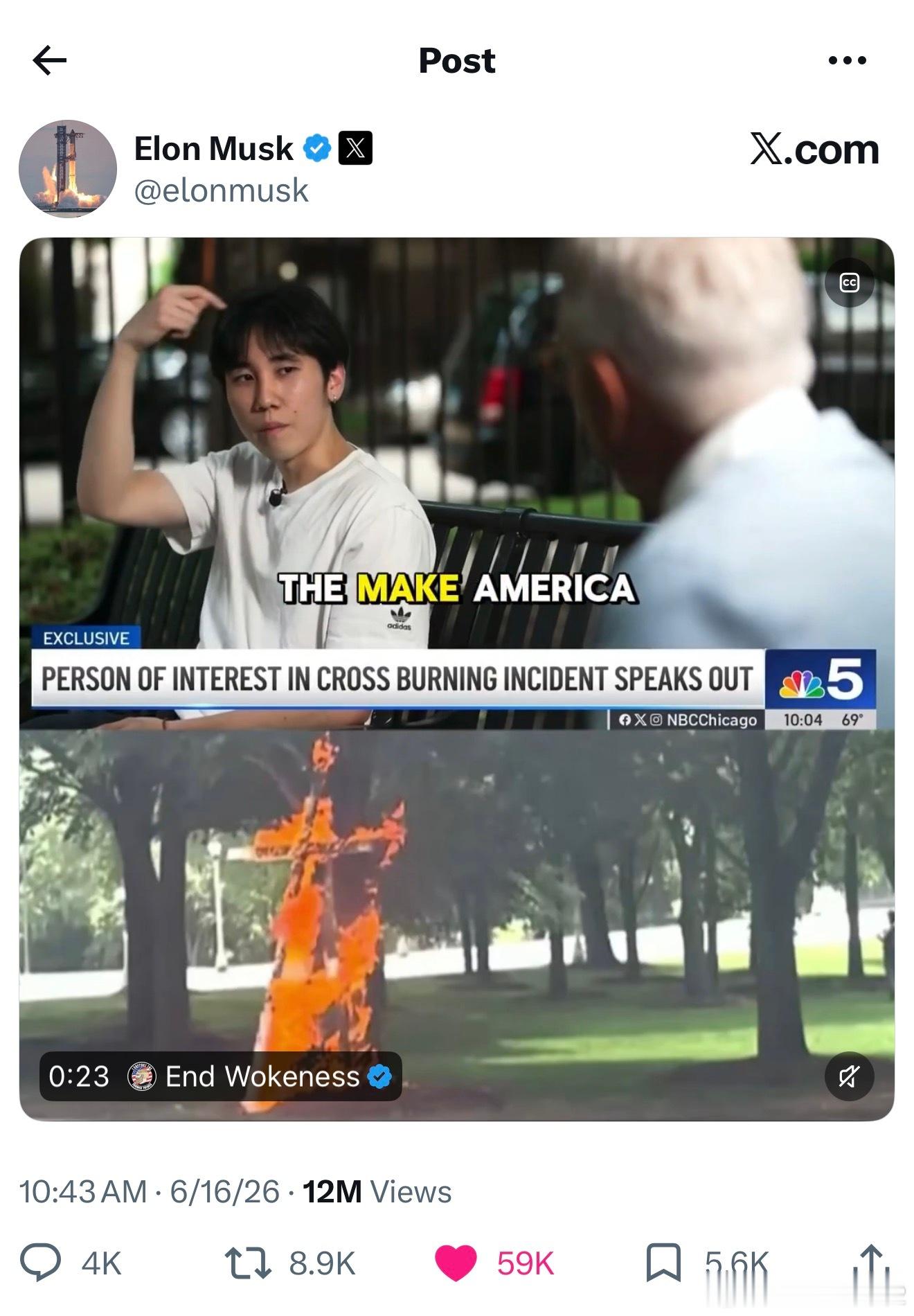 马斯克发了这条采访视频，这个姓Lu的恨川大学生火了。 
