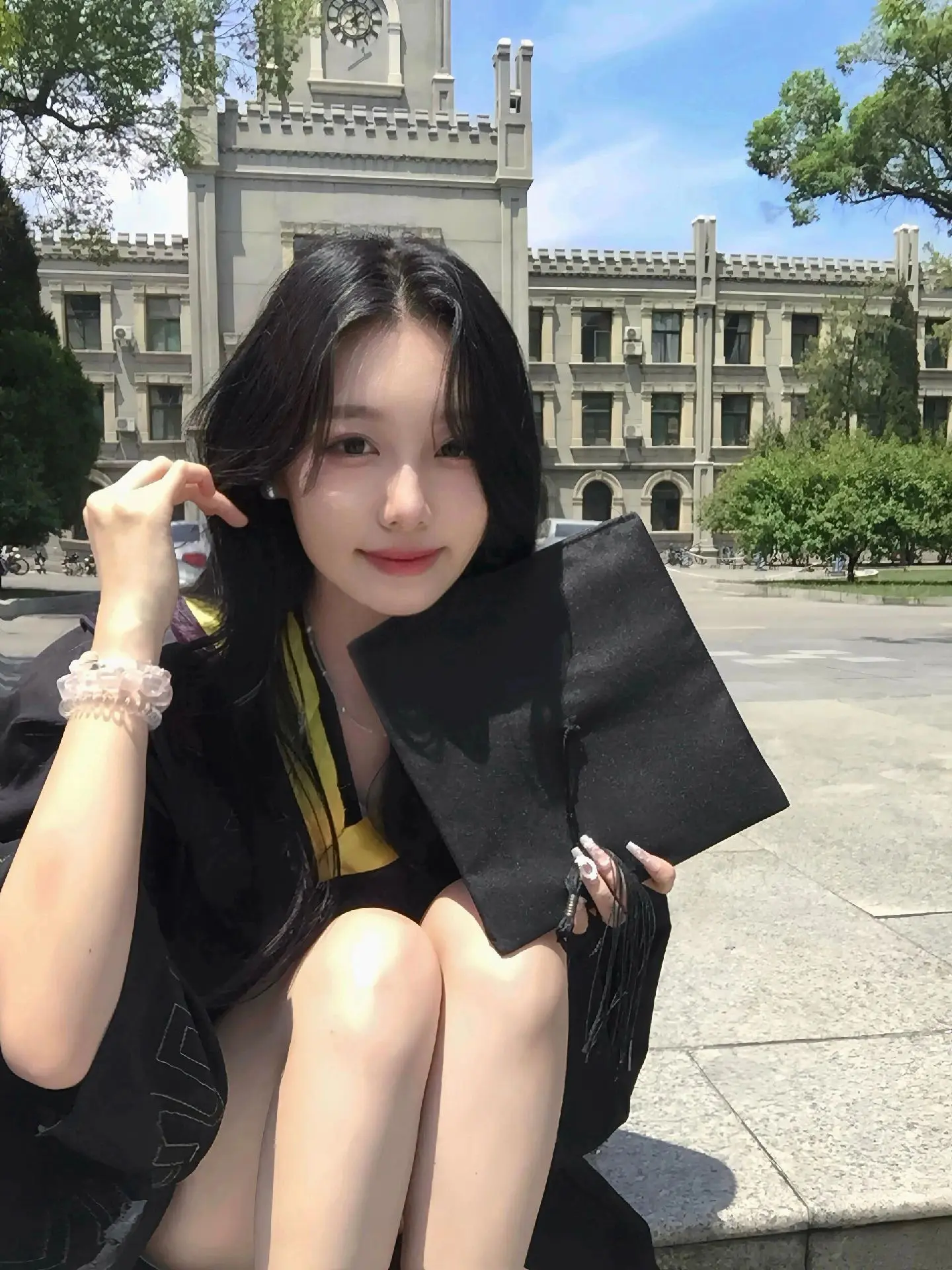 这首缪斯的青春破碎感拉满了 氛围感 jk制服 纯情女大学生 大学照片