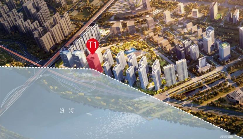 【楼评】城市新封面 ｜汾河首排 城央天际270°环幕—太原长风中心T1
汾河城央