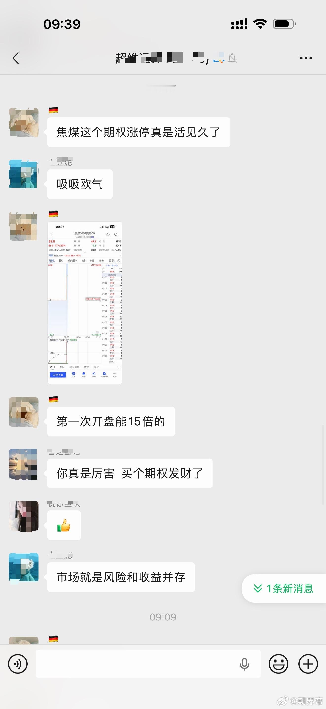 焦煤涨停期权开盘直接十几倍 