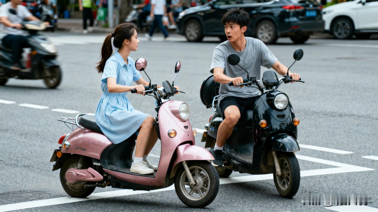 在苏州一个炎热的八月天，一位女士因逆向行驶撞上了一名骑车的年轻人。她录制视频歪曲