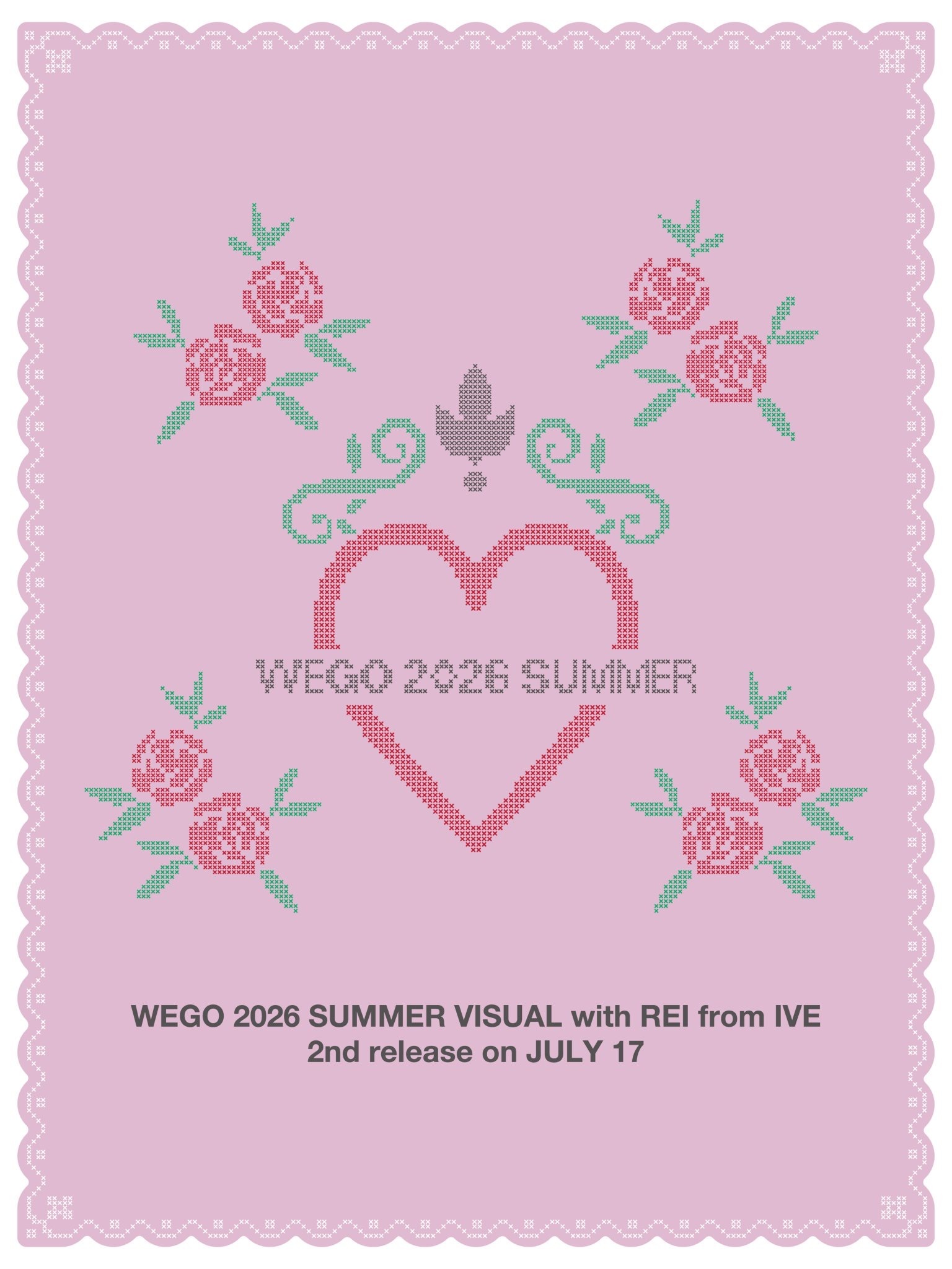 .*･🌹 WEGO 2026 SUMMER VISUAL with REI f