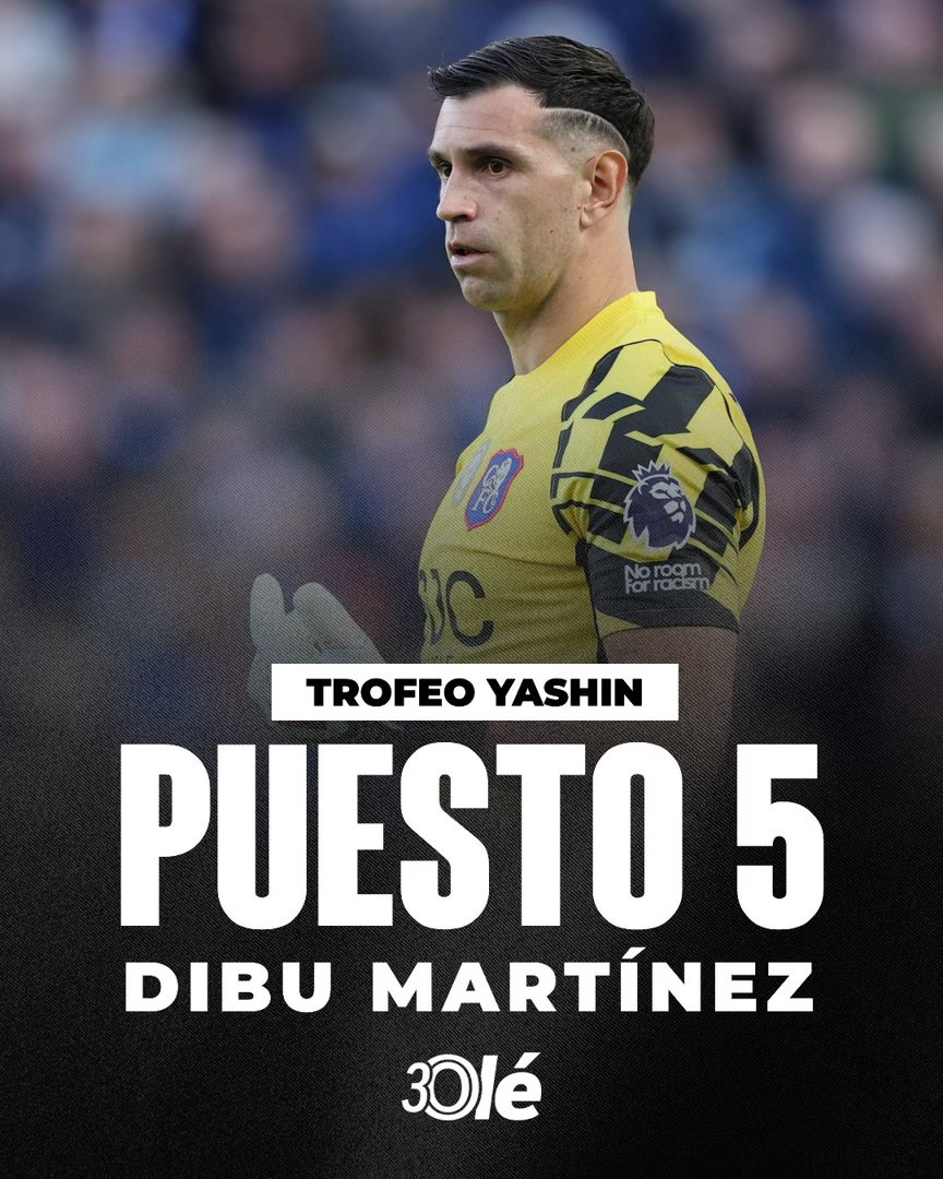 🧤迪布在雅辛奖的评选中获得第五名 。第1名 乌奈·西蒙 🇪🇸第2名 大卫·