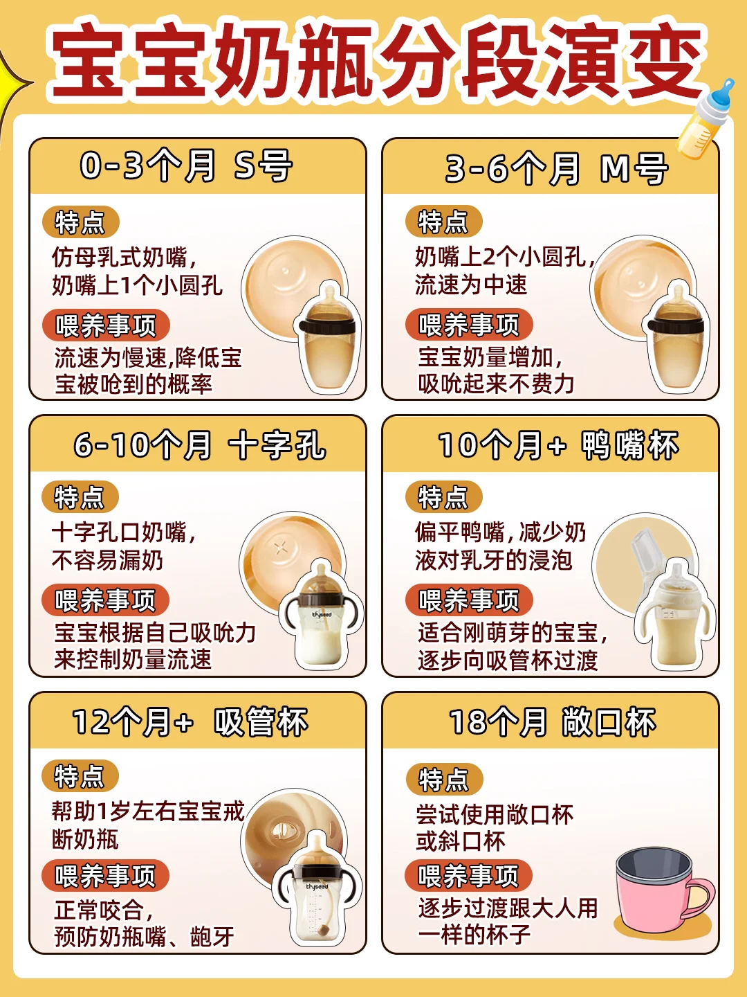 奶瓶如何分段干货‼️一岁不戒奶瓶危害大❗️